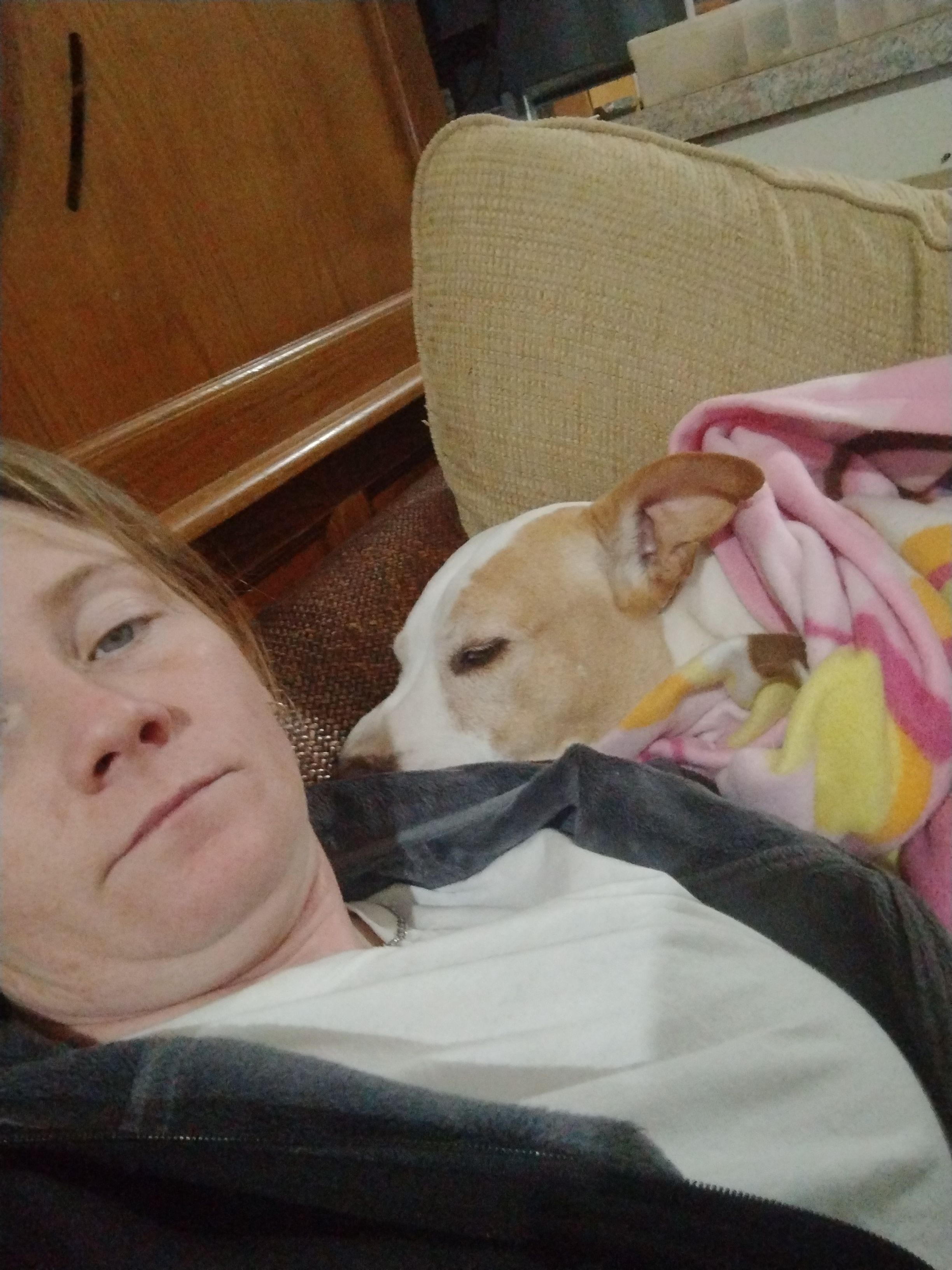 Lost White Dog: Paw Print on Back