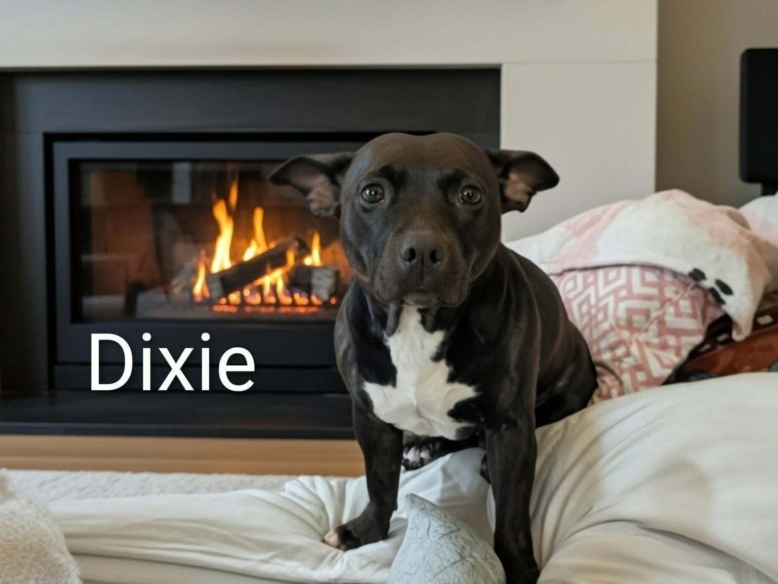 Lost Dog Dixie: Friendly Black & White Pup